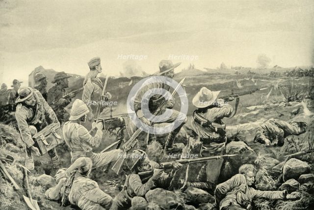 'Sleepless Mafeking - Hot Work in the Trenches', 1900. Creator: Richard Caton Woodville II.