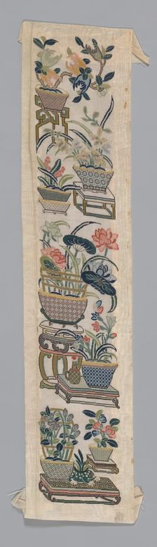 Sleeve Band, China, Qing dynasty (1644-1911), 1875/1900. Creator: Unknown