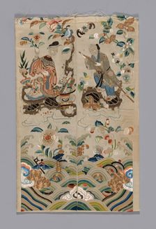 Sleeve band, China, Qing dynasty (1644-1911), 19th century. Creator: Unknown