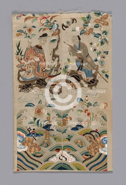 Sleeve band, China, Qing dynasty (1644-1911), 19th century. Creator: Unknown.