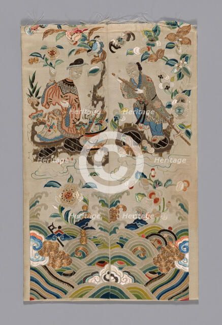 Sleeve band, China, Qing dynasty (1644-1911), 19th century. Creator: Unknown.