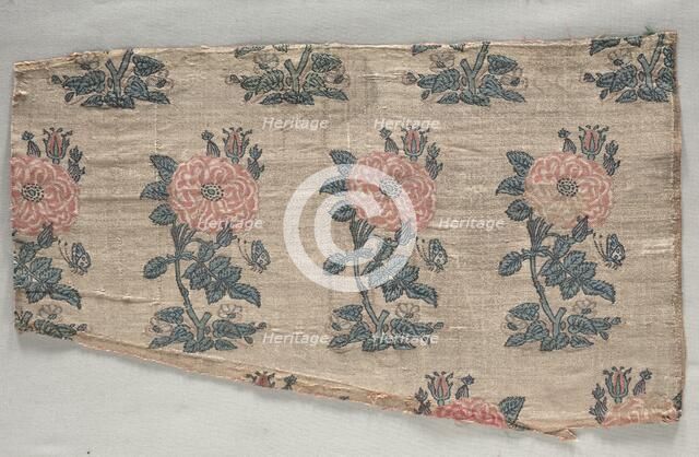 Sleeve with rose bushes and butterflies, early 1600s. Creator: Unknown.