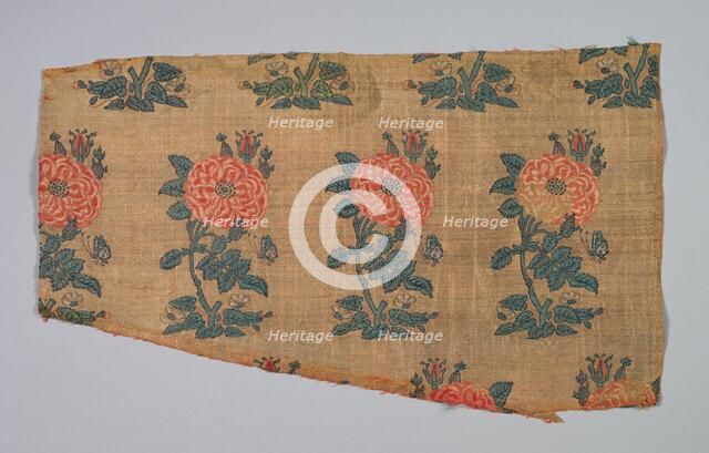 Sleeve with rose bushes and butterflies, early 1600s. Creator: Unknown.