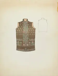 Sleeveless Jacket, 1935/1942. Creator: Unknown