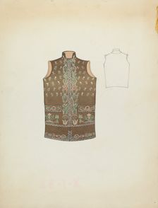 Sleeveless Jacket, 1935/1942. Creator: Unknown