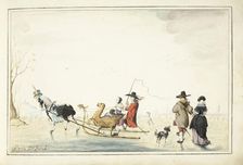 Sleigh on the ice, after 1656-c.1687. Creator: Gesina ter Borch