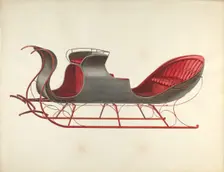 Sleigh, c. 1936. Creator: Fred Weiss