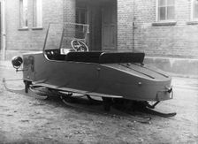 Sleigh car, Landskrona, Sweden, 1923. Creator: Unknown