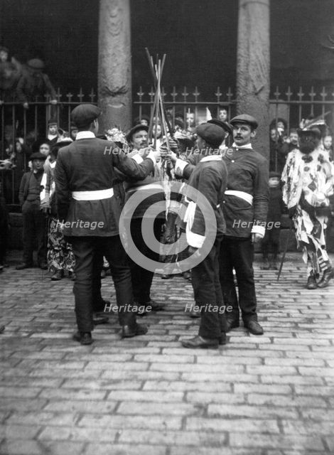 Sleights Sword Dancers, East Side, Whitby, Yorkshire, c1912. Artist: Cecil Sharp