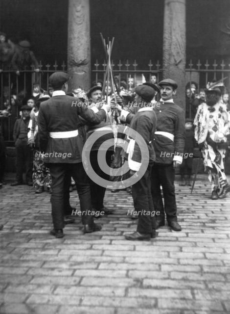 Sleights Sword Dancers, East Side, Whitby, Yorkshire, c1912. Artist: Cecil Sharp