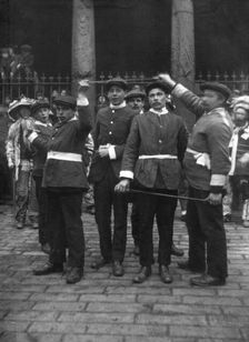 Sleights Sword Dancers, East Side, Whitby, Yorkshire, c1912. Artist: Cecil Sharp