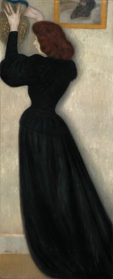 Slender Woman with Vase, 1894. Creator: Jozsef Rippl-Ronai
