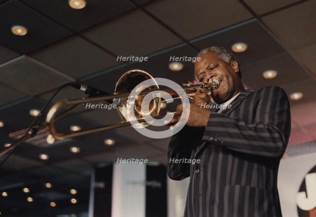 Slide Hampton, Jazz Inn Party, Nordwijk, Netherlands, 1989. Creator: Brian Foskett.