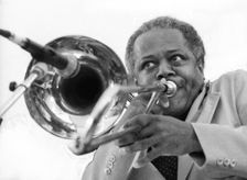 Slide Hampton, Pendley, 1985. Artist: Brian O'Connor