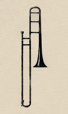 Slide Trombone 1910. Creator: Unknown