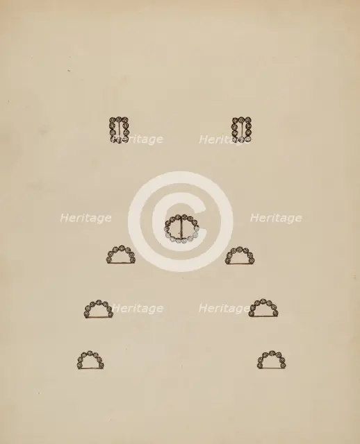 Slides and Buckles, 1935/1942. Creator: Mary Fitzgerald.