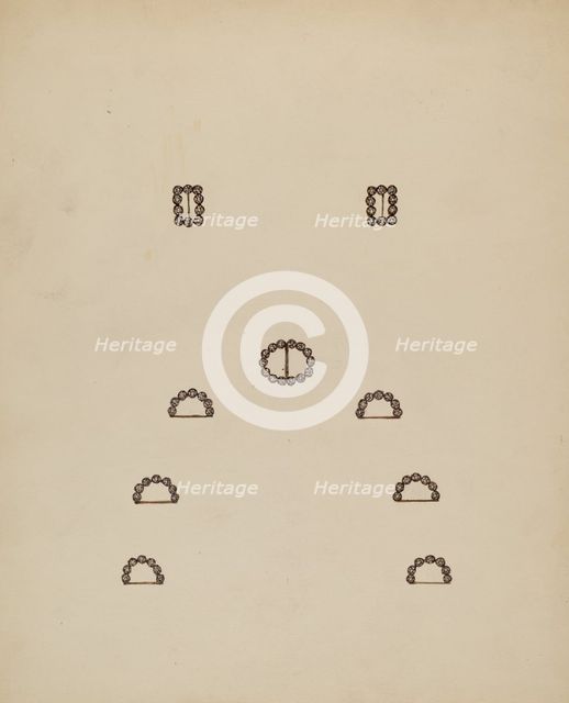 Slides and Buckles, 1935/1942. Creator: Mary Fitzgerald.