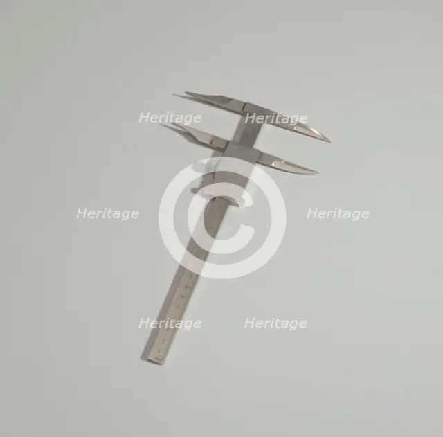 Sliding caliper used by Dr. Montague Cobb, mid 20th century. Creator: Unknown.