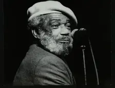 Slim Gaillard at the Forum Theatre, Hatfield, Hertfordshire, 1986. Creator: Denis Williams