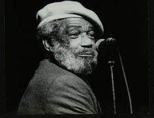 Slim Gaillard at the Forum Theatre, Hatfield, Hertfordshire, 1986. Creator: Denis Williams
