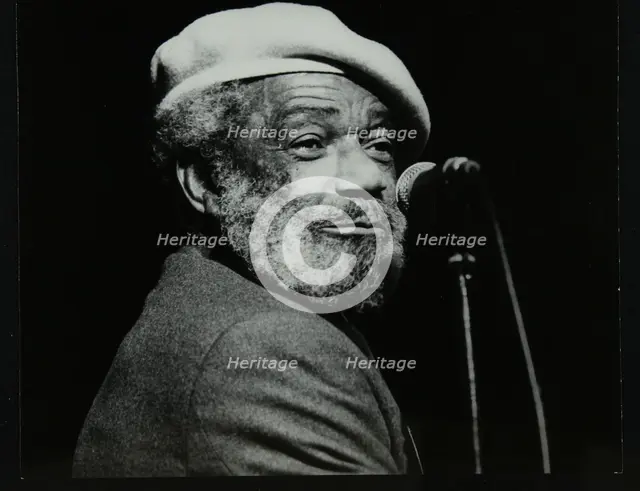 Slim Gaillard at the Forum Theatre, Hatfield, Hertfordshire, 1986. Creator: Denis Williams.