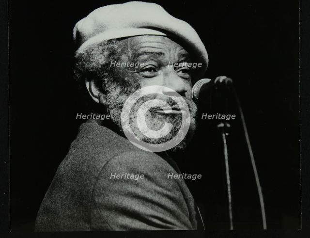 Slim Gaillard at the Forum Theatre, Hatfield, Hertfordshire, 1986. Creator: Denis Williams.