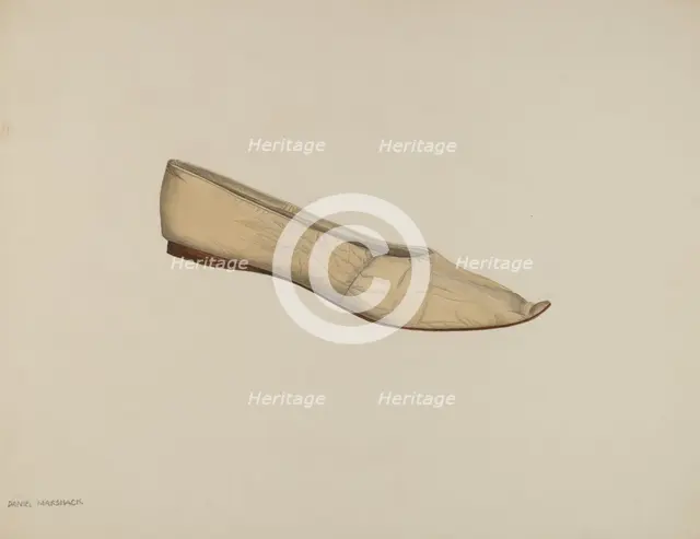 Slipper, 1935/1942. Creator: Daniel Marshack.