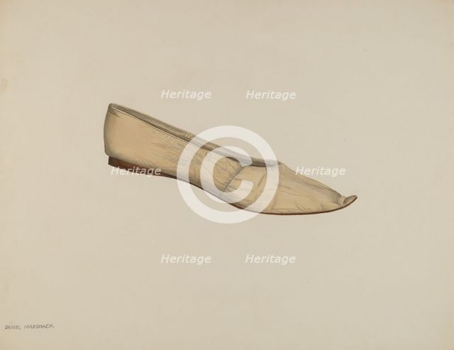 Slipper, 1935/1942. Creator: Daniel Marshack.