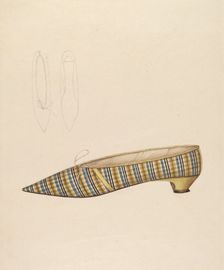 Slipper, 1935/1942. Creator: Dorothy Gernon
