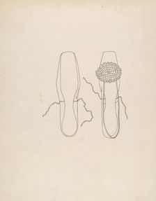 Slipper, 1935/1942. Creator: Irene Lawson