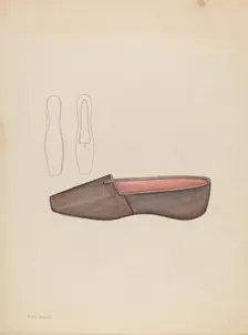 Slipper, 1935/1942. Creator: Melita Hofmann