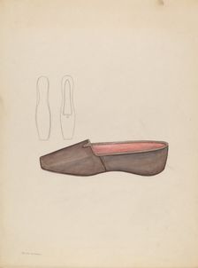 Slipper, 1935/1942. Creator: Melita Hofmann