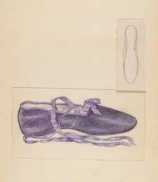 Slipper, 1935/1942. Creator: Melita Hofmann