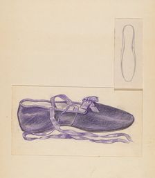 Slipper, 1935/1942. Creator: Melita Hofmann