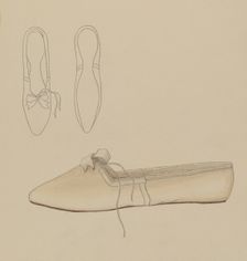 Slipper, 1935/1942. Creator: Nancy Crimi