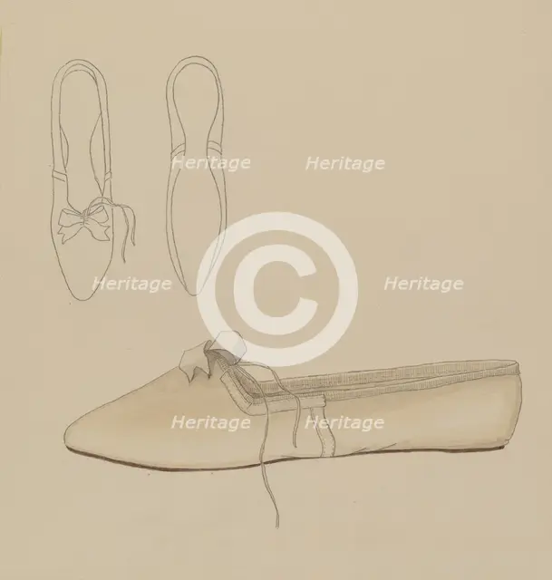 Slipper, 1935/1942. Creator: Nancy Crimi.