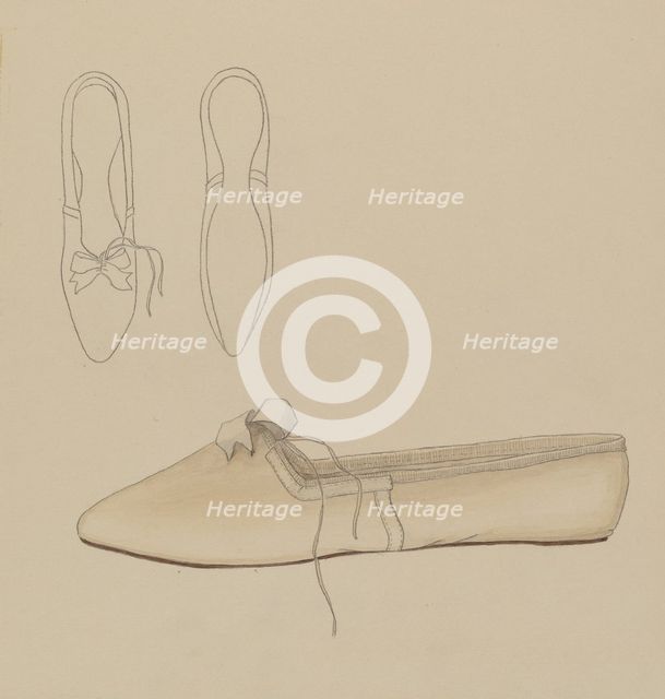 Slipper, 1935/1942. Creator: Nancy Crimi.