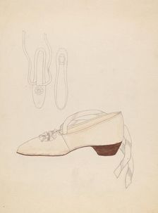 Slipper, c. 1936. Creator: Gladys Cook
