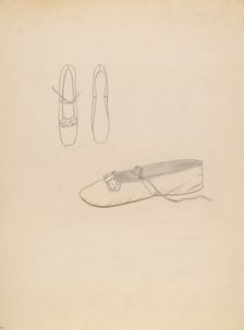 Slipper, c. 1936. Creator: Margaret Concha