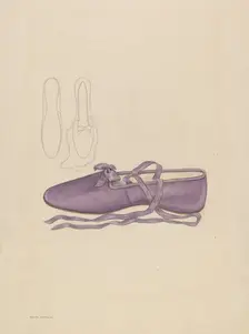 Slipper, c. 1936. Creator: Melita Hofmann