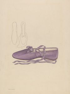 Slipper, c. 1936. Creator: Melita Hofmann