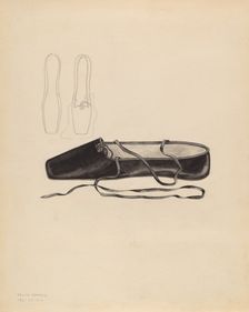 Slipper, c. 1936. Creator: Melita Hofmann