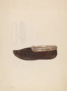 Slipper, c. 1936. Creator: Melita Hofmann