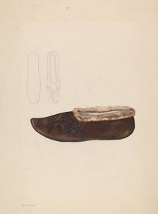 Slipper, c. 1936. Creator: Melita Hofmann