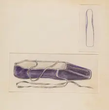 Slipper, c. 1936. Creator: Melita Hofmann