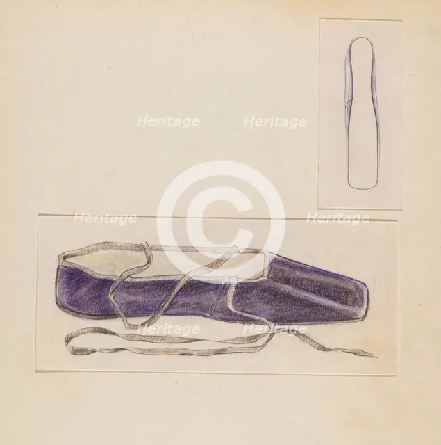 Slipper, c. 1936. Creator: Melita Hofmann.