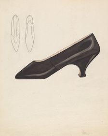 Slipper, c. 1936. Creator: Nancy Crimi