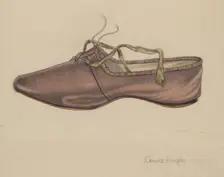 Slipper, c. 1937. Creator: Grace Halpin