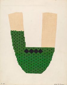 Slipper, c. 1937. Creator: Ruth M. Barnes