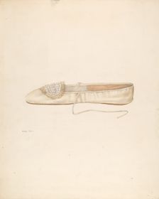 Slipper, c. 1939. Creator: Nancy Crimi